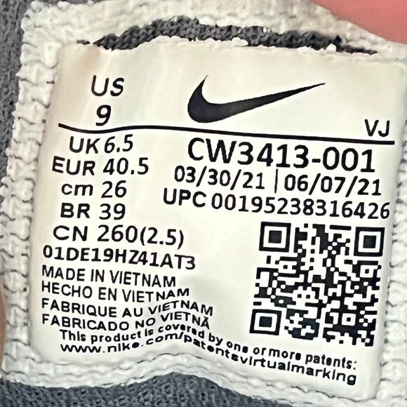 Nike Downshifter Gray Smoke Running Athletic Shoes CW3413-001 Women's Size 9 - Picture 8 of 10